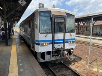 新見駅から津山駅の乗車記録(乗りつぶし)写真