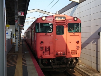 出雲市駅から松江駅の乗車記録(乗りつぶし)写真