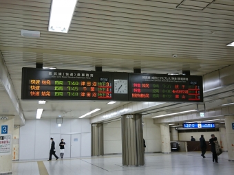 東京駅から館山駅の乗車記録(乗りつぶし)写真