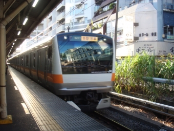 東中野駅から高尾駅の乗車記録(乗りつぶし)写真