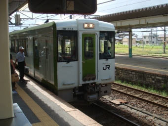 新津駅から新発田駅の乗車記録(乗りつぶし)写真