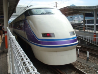 鬼怒川温泉駅から新宿駅の乗車記録(乗りつぶし)写真