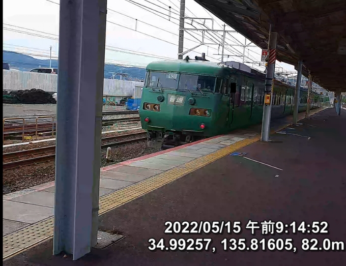 鉄道乗車記録の写真:乗車した列車(外観)(7)        「乗車電を見送る」