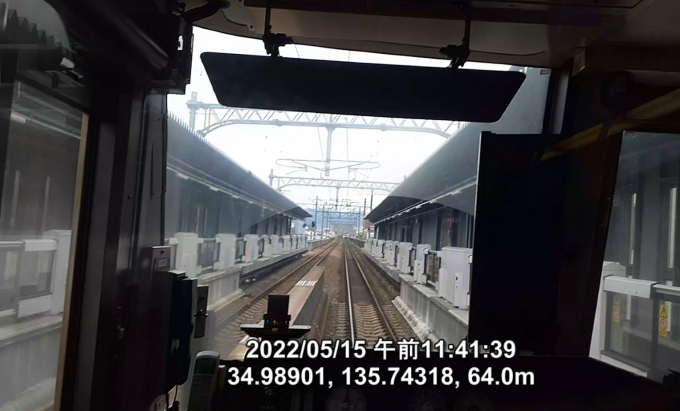 鉄道乗車記録の写真:車窓・風景(8)        「後ろを望む。普段前面展望しか見ないので新鮮です。」