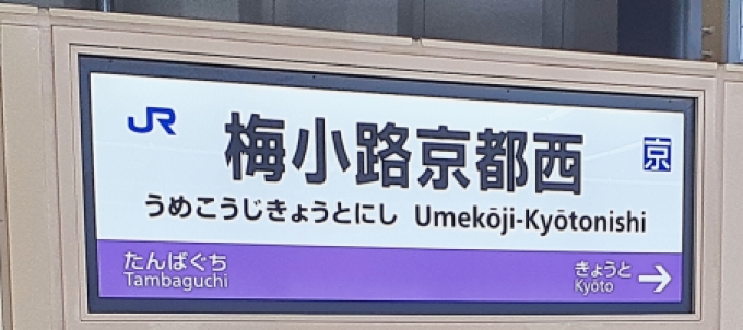 鉄道乗車記録の写真:駅名看板(11)        「運賃上の京都市内です。遠方からいらっしゃる方にはお得かも(なお私は片道330円なので無縁)」
