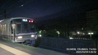 唐崎駅から山科駅の乗車記録(乗りつぶし)写真