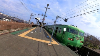 おごと温泉駅から唐崎駅の乗車記録(乗りつぶし)写真