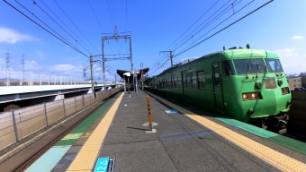 比叡山坂本駅から唐崎駅の乗車記録(乗りつぶし)写真