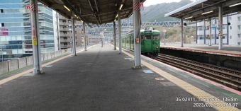 唐崎駅から大津京駅の乗車記録(乗りつぶし)写真