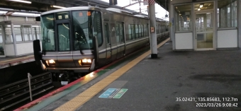 唐崎駅から大津京駅の乗車記録(乗りつぶし)写真
