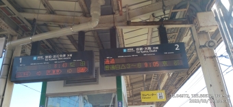 唐崎駅から山科駅の乗車記録(乗りつぶし)写真