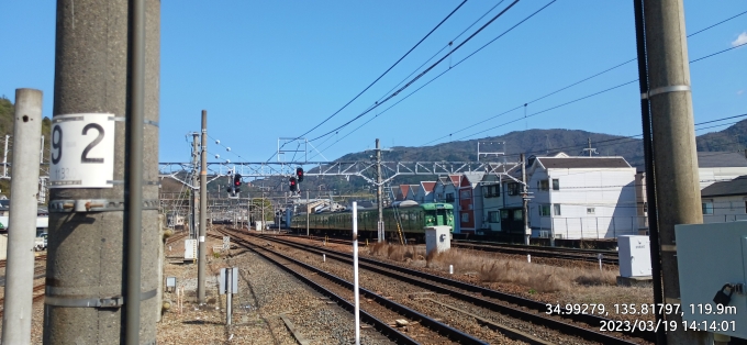 鉄道乗車記録の写真:列車・車両の様子(未乗車)(3)        「2週間後に引退を控えた113系。
2022年10月修正で休日日中の113系湖西線運用は消滅したのですが、23年3月改正から一時的に返り咲いていたようです。」