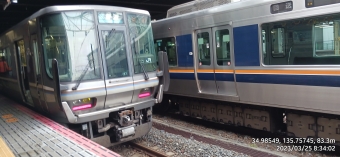 唐崎駅から京都駅:鉄道乗車記録の写真