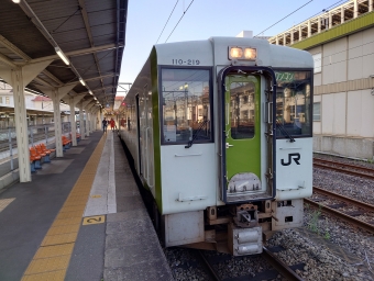 高崎駅から越生駅の乗車記録(乗りつぶし)写真