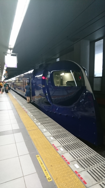 関西空港駅から難波駅の乗車記録(乗りつぶし)写真