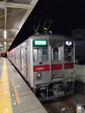 館林駅から葛生駅の乗車記録(乗りつぶし)写真