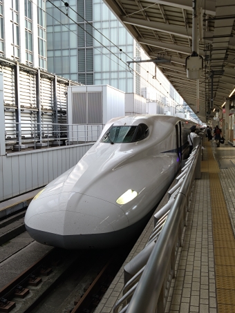 東京駅から新大阪駅の乗車記録(乗りつぶし)写真