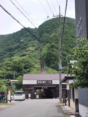 黒川駅からケーブル山上駅の乗車記録(乗りつぶし)写真