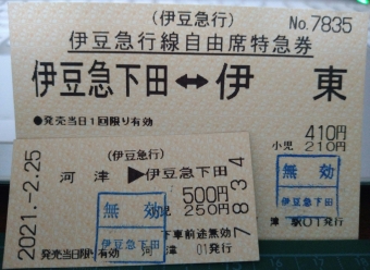 河津駅から伊豆急下田駅:鉄道乗車記録の写真