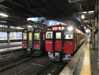 秋田駅から男鹿駅の乗車記録(乗りつぶし)写真