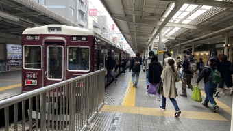 西宮北口駅から仁川駅の乗車記録(乗りつぶし)写真
