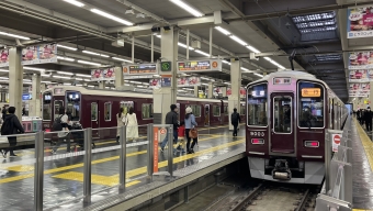 石橋阪大前駅から大阪梅田駅の乗車記録(乗りつぶし)写真