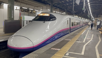 新潟駅から上野駅の乗車記録(乗りつぶし)写真