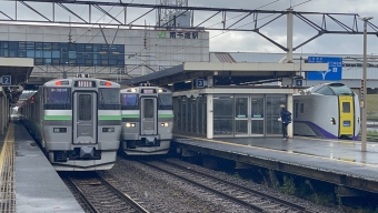 南千歳駅から苫小牧駅:鉄道乗車記録の写真