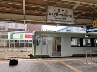 坂町駅から今泉駅の乗車記録(乗りつぶし)写真