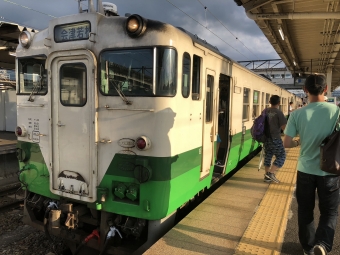会津川口駅から会津若松駅の乗車記録(乗りつぶし)写真