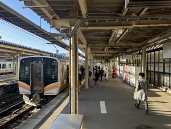 直江津駅から柏崎駅の乗車記録(乗りつぶし)写真