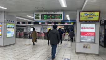 船橋駅から柏駅の乗車記録(乗りつぶし)写真