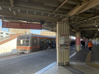 武蔵浦和駅から新秋津駅の乗車記録(乗りつぶし)写真