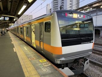 高尾駅から八王子駅の乗車記録(乗りつぶし)写真