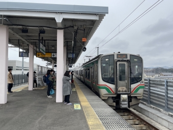 山下駅から亘理駅の乗車記録(乗りつぶし)写真