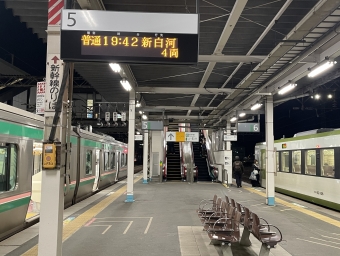 郡山駅から須賀川駅の乗車記録(乗りつぶし)写真