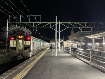 須賀川駅から郡山駅の乗車記録(乗りつぶし)写真