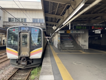 長岡駅から小千谷駅の乗車記録(乗りつぶし)写真