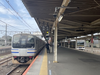 成田駅から佐倉駅の乗車記録(乗りつぶし)写真