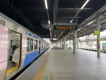 仙台駅から石巻駅の乗車記録(乗りつぶし)写真