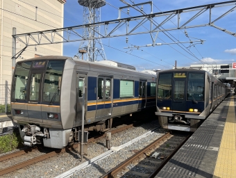 木津駅から京田辺駅の乗車記録(乗りつぶし)写真