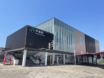 新崎駅から中条駅の乗車記録(乗りつぶし)写真