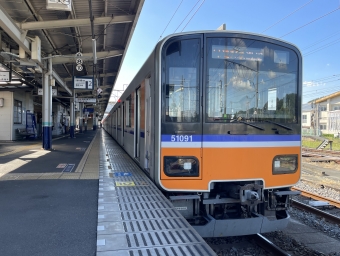 小川町駅から池袋駅の乗車記録(乗りつぶし)写真