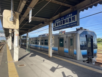 東能代駅から鰺ケ沢駅の乗車記録(乗りつぶし)写真