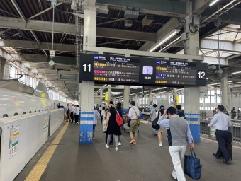 新大阪駅から広島駅の乗車記録(乗りつぶし)写真