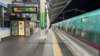 郡山駅から上野駅の乗車記録(乗りつぶし)写真