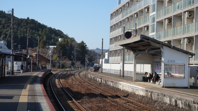 鉄道乗車記録の写真:駅舎・駅施設、様子(3)        「佐川・窪川方を望む。」