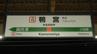 東京駅から鴨宮駅の乗車記録(乗りつぶし)写真