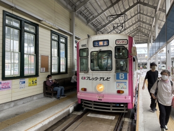 新町停留場から上熊本停留場:鉄道乗車記録の写真