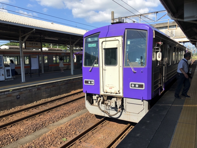 鉄道乗車記録の写真:乗車した列車(外観)(1)        「キハ120系更新型2両編成」
